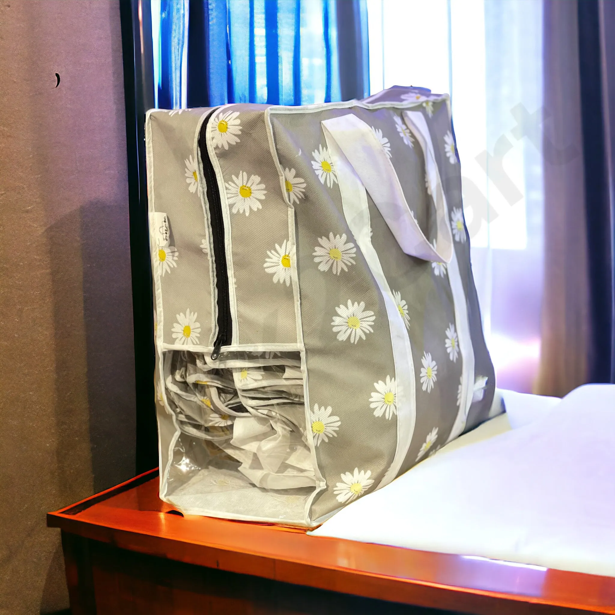 110GSM Cloths Storage Bag GRAY (4pcs)