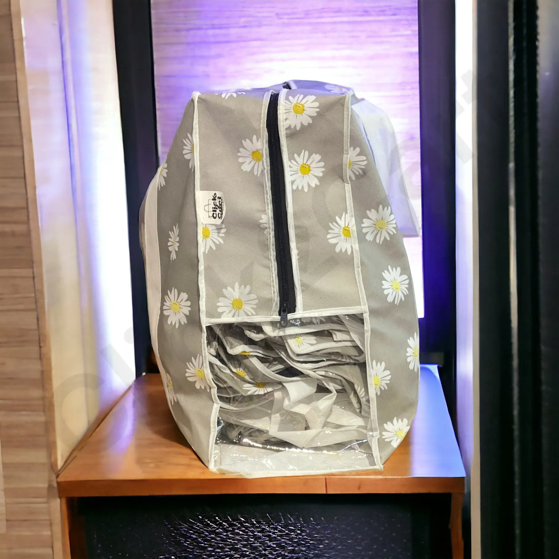 110GSM Cloths Storage Bag GRAY (4pcs)