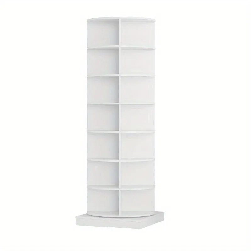 28 Pairs 7-Layer 360-Degree Rotating Paris Shoe Cabinet