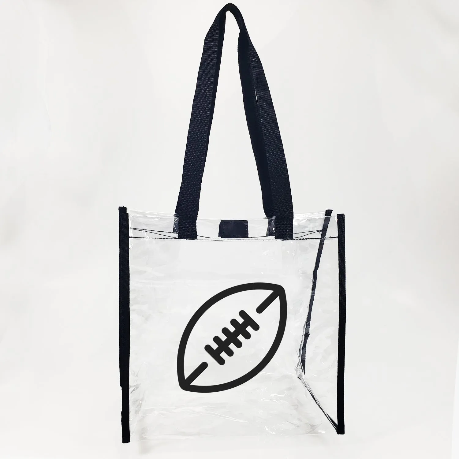 6 ct Clear Tote Bag for Stadium with Hook and Loop Closure - By Bundle