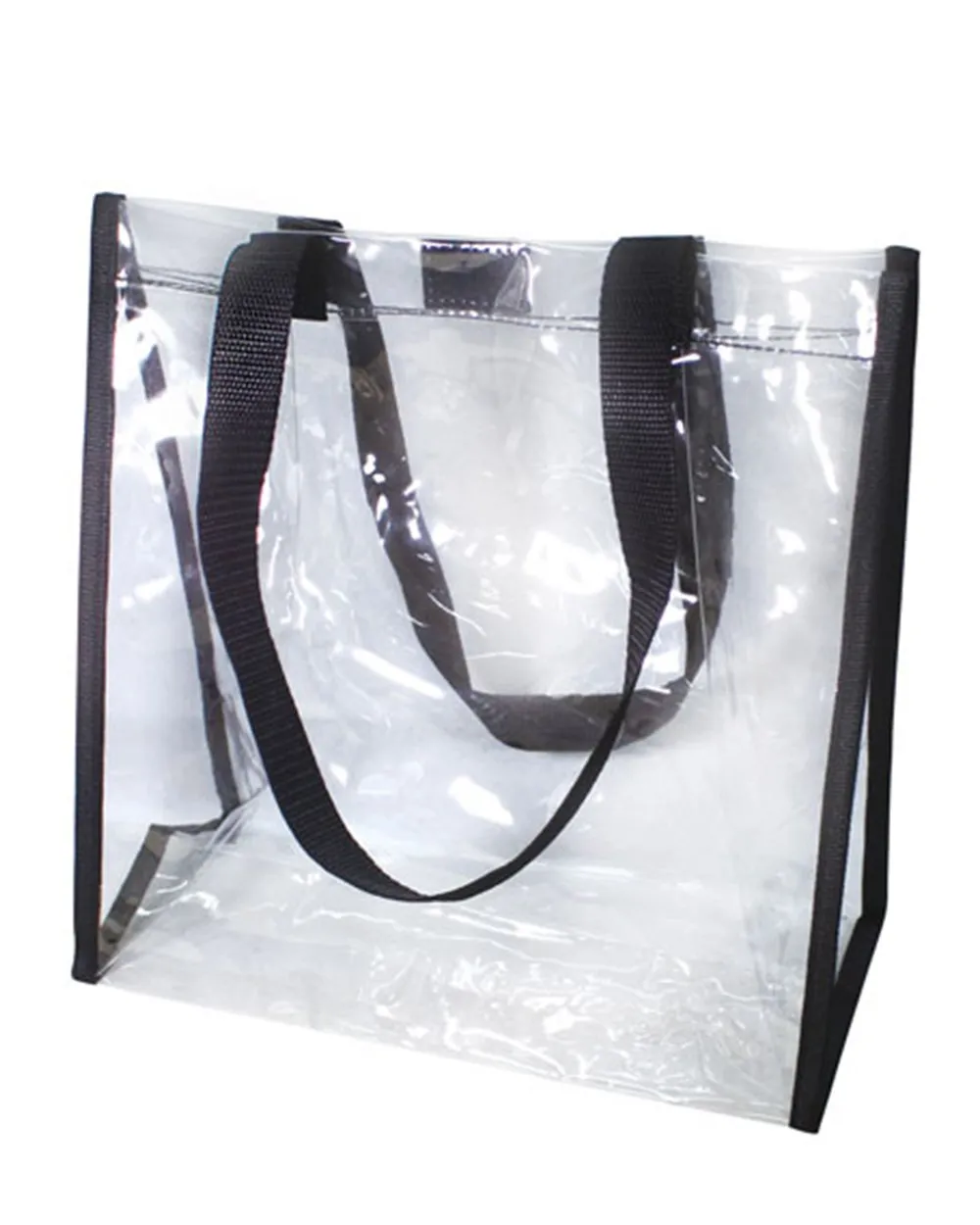 6 ct Clear Tote Bag for Stadium with Hook and Loop Closure - By Bundle