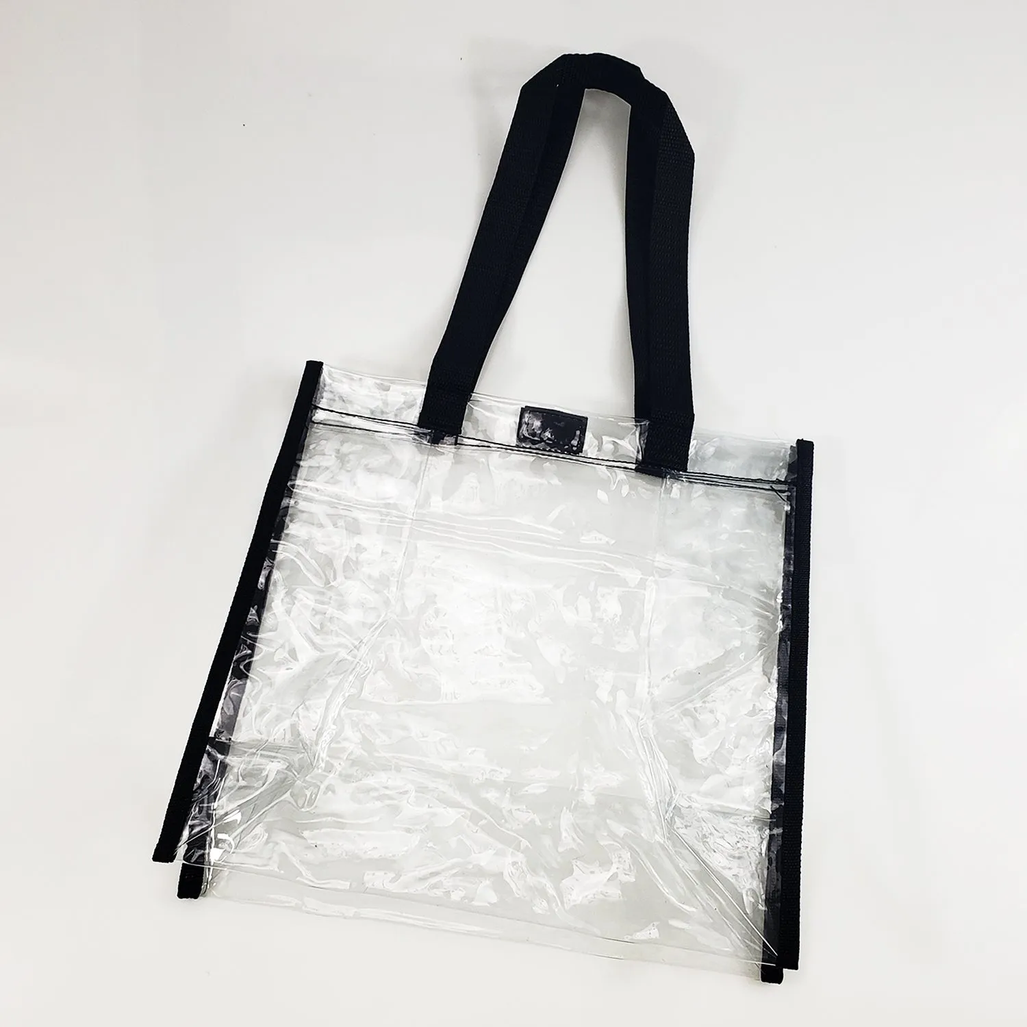 6 ct Clear Tote Bag for Stadium with Hook and Loop Closure - By Bundle