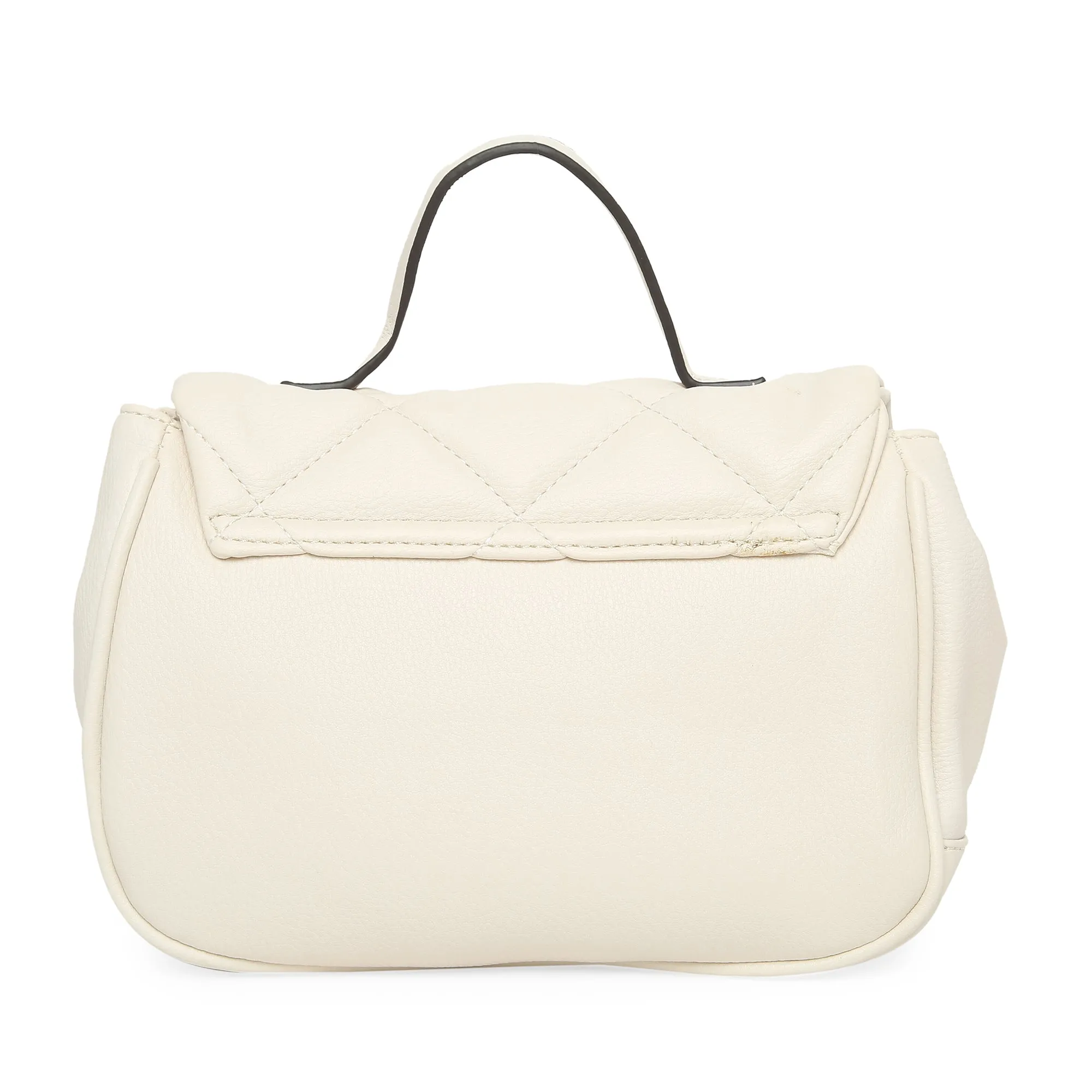 Accessorize London Women's Alani quilted cross-body bag cream