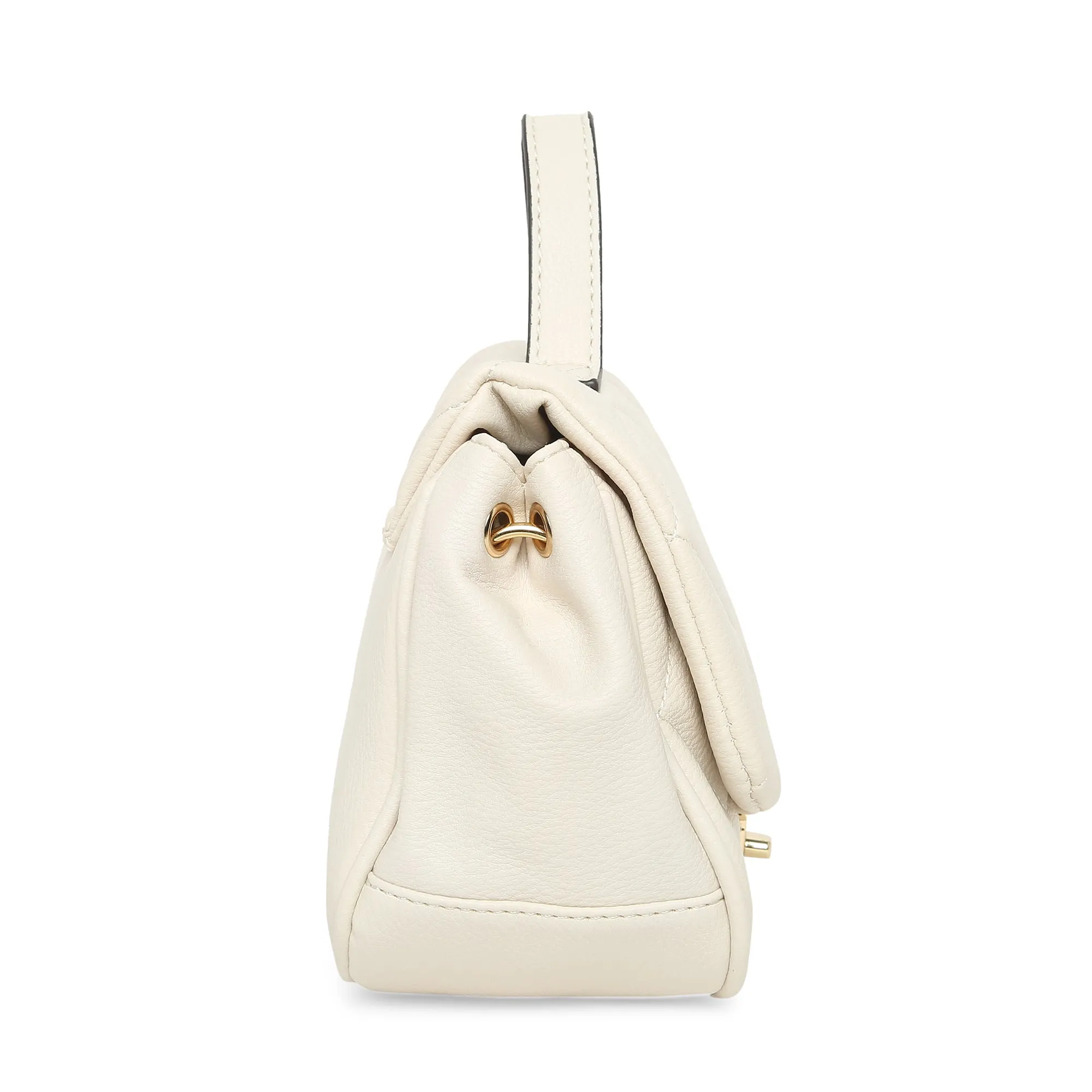 Accessorize London Women's Alani quilted cross-body bag cream
