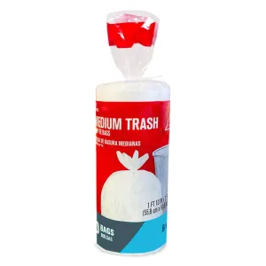 Ace 8 gal Kitchen Trash Bags Flap Tie 40 pk 0.55 mil