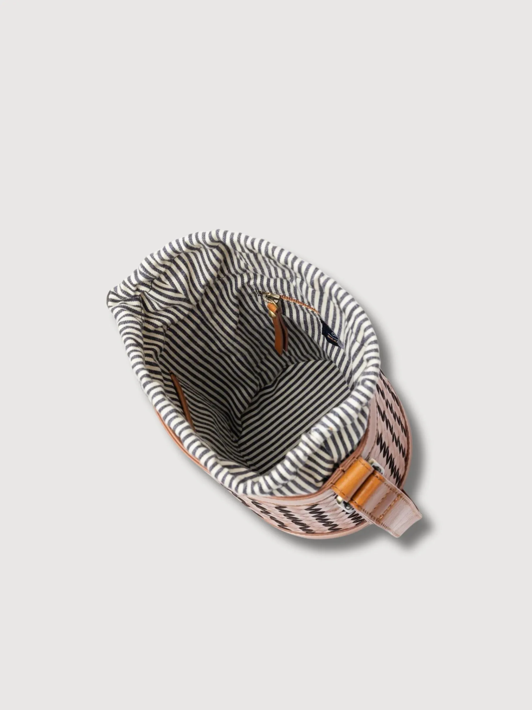 Bag Zola Cognac Woven Leather | O My Bag