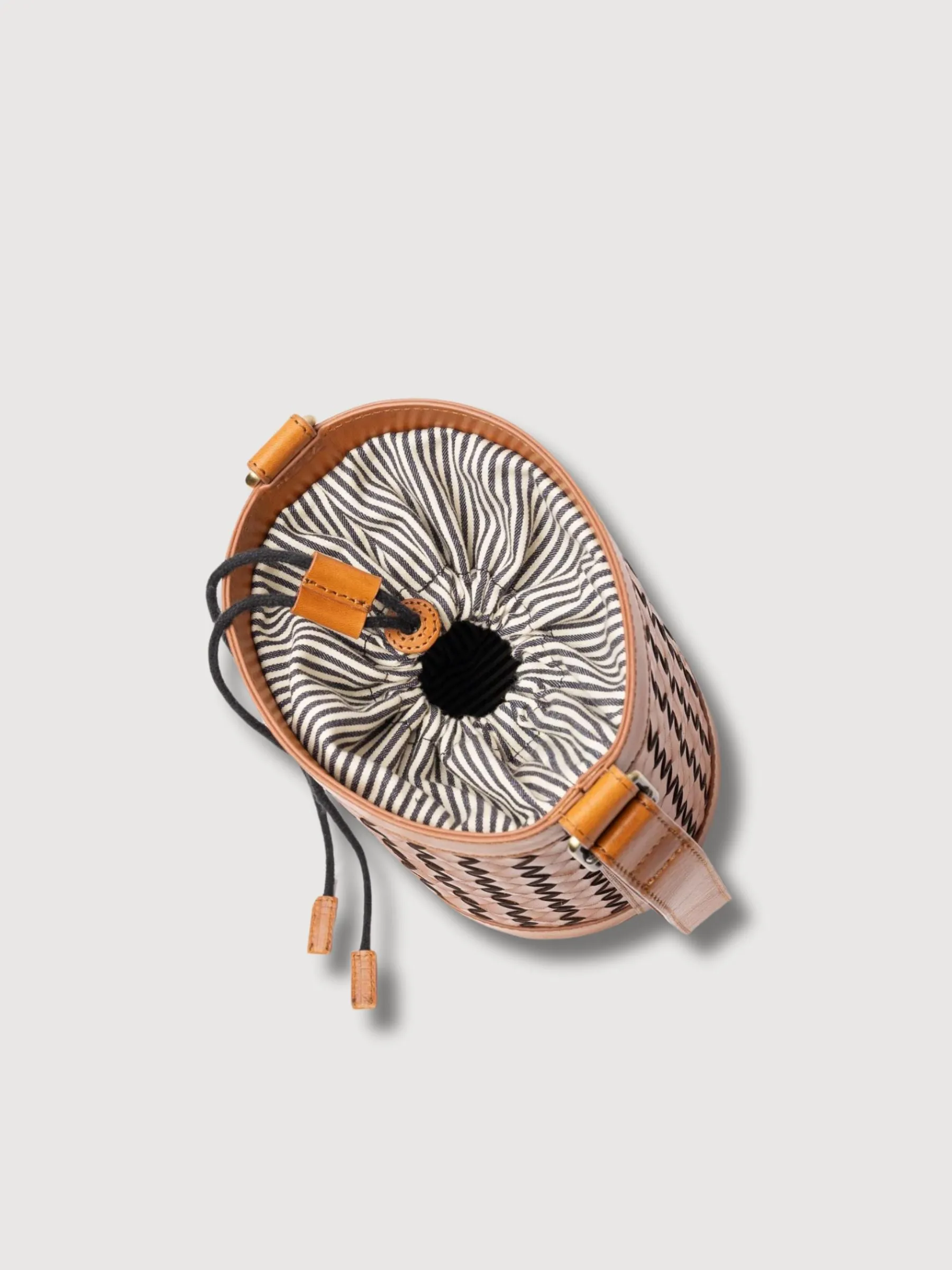 Bag Zola Cognac Woven Leather | O My Bag