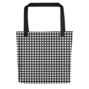 Black Square Tote Shopper Bag