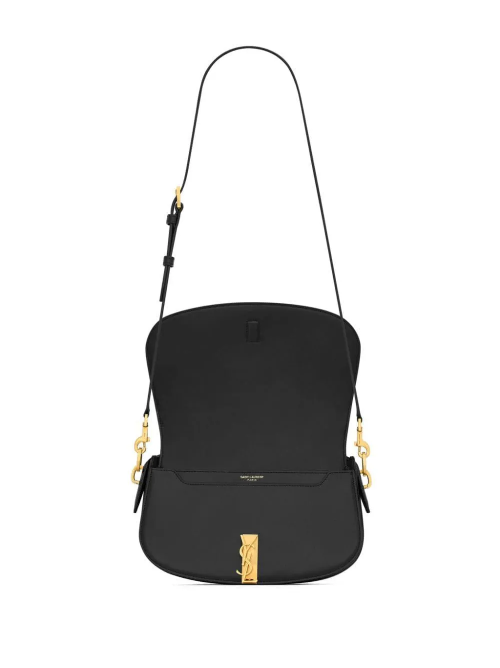 BLACK VOLTAIRE BAG WITH GOLD DETAILS