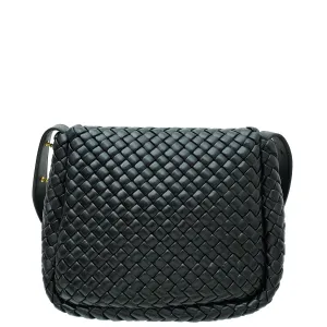 Bottega Veneta Black Intrecciato Cobble Padded Small Bag