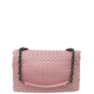 Bottega Veneta Mauve Intrecciato Nappa Olimpia Small Shoulder Bag