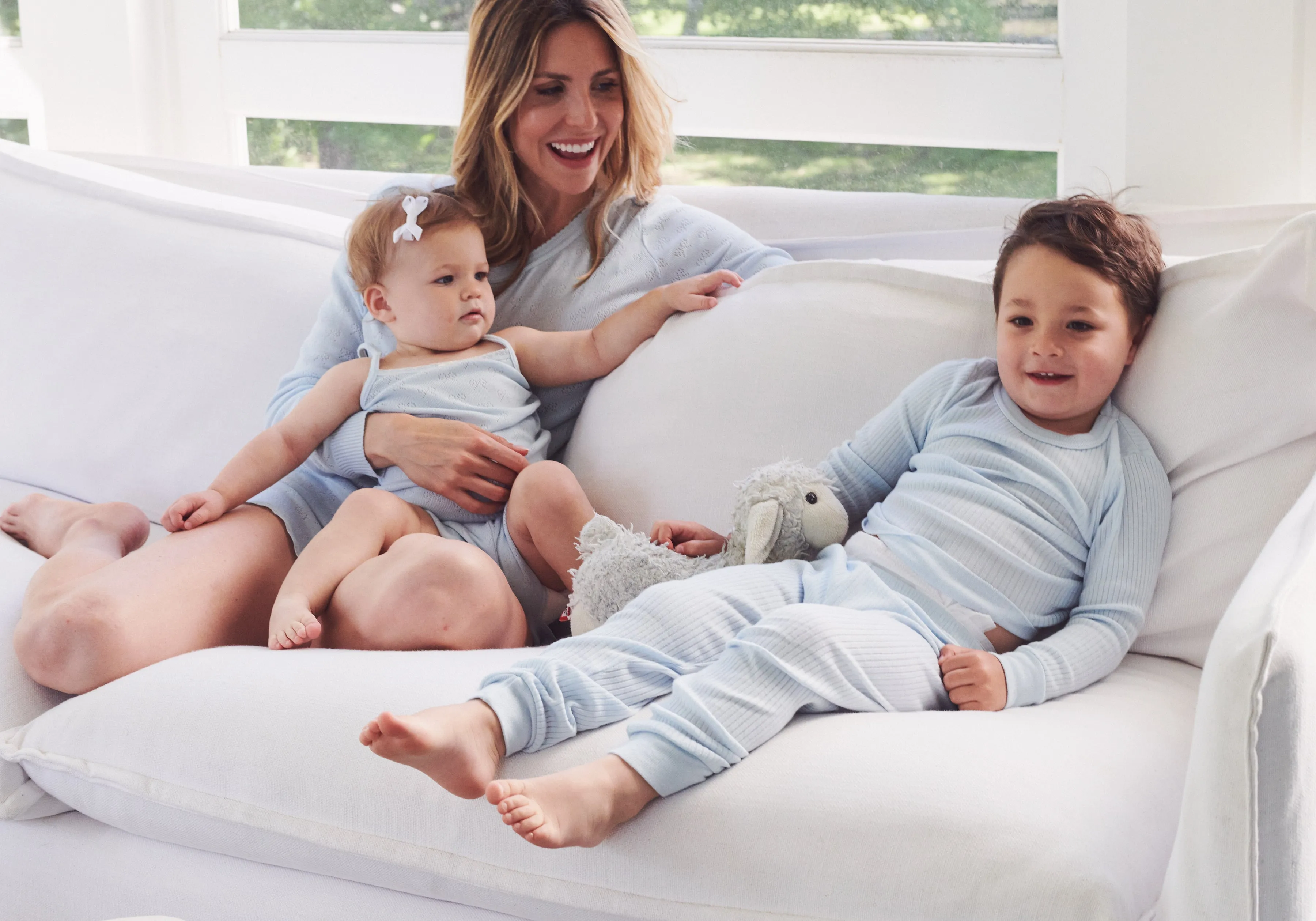 BOYS SKY BLUE RIB KNIT Lookbook