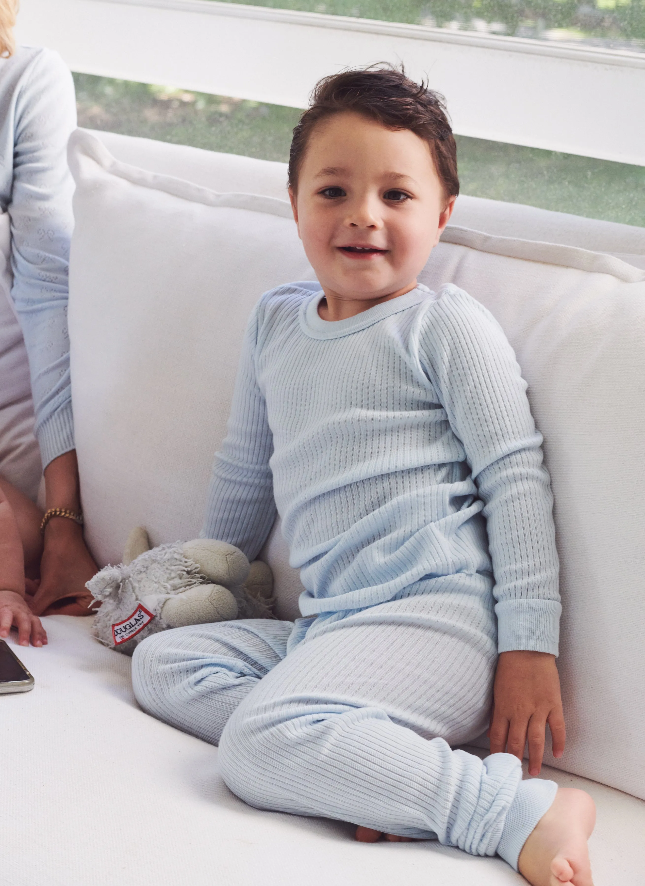 BOYS SKY BLUE RIB KNIT Lookbook