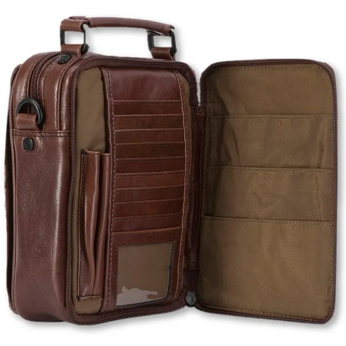 Brando Winchester Top Handle 7" Shoulder Bag Brown