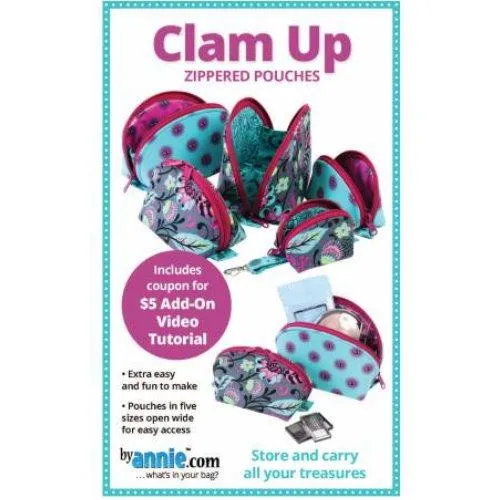 By Annie - Clam Up! Bag Patterns