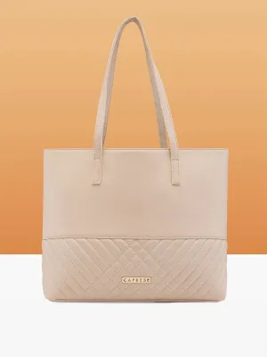 Caprese Serene Tote Medium Off White