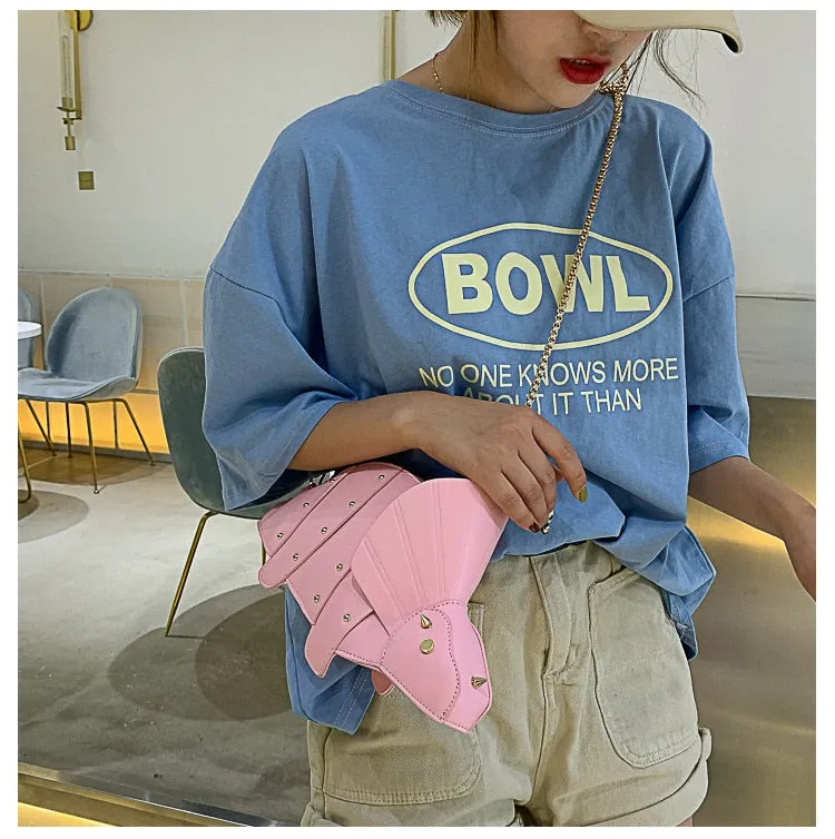 Cute Dinosaur Style Women Shoulder Bags Funny Triceratops Crossbody Bag for Girls Lovely Novelty Bags Creative Small Purses 2022