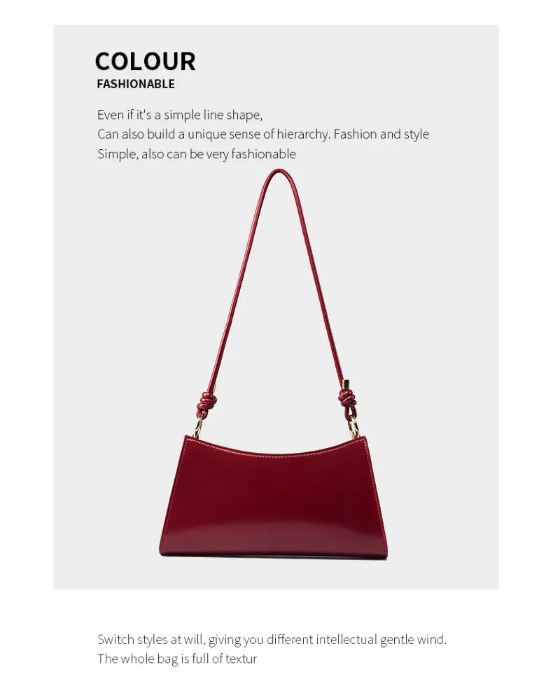 Ella Woman Leather Underarm Shoulder Bag