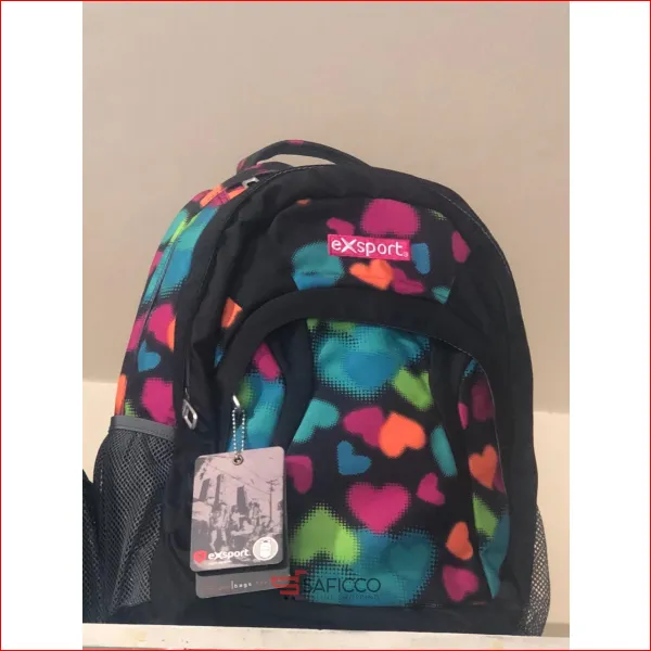eXsport Bag to School Hearts Design (3 Compartment)
