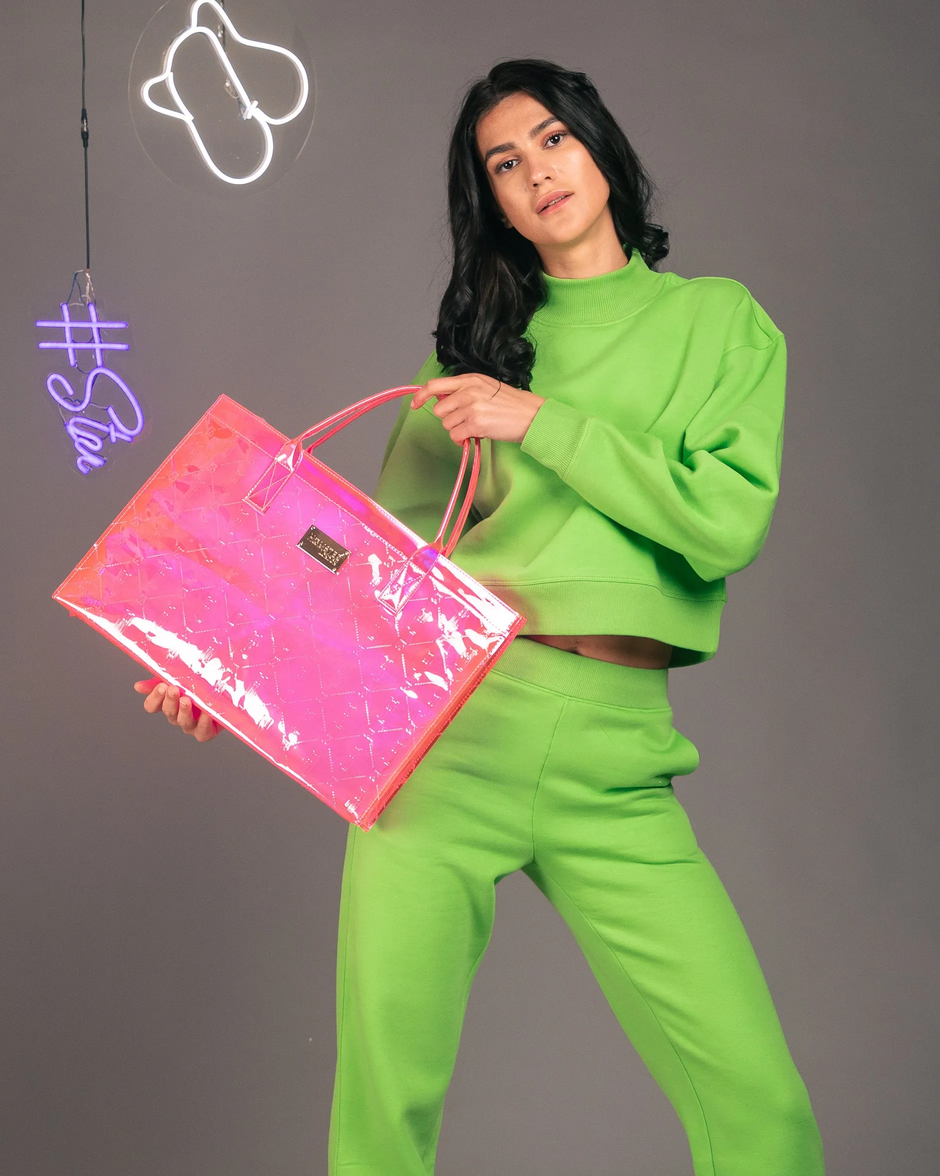 Hamster London Raver Tote Bag Pink