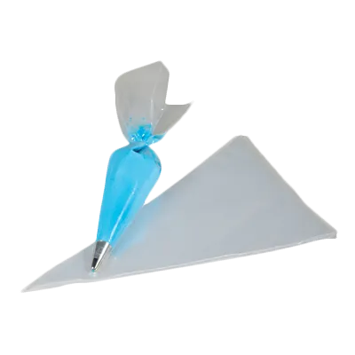 HIC Soft Disposable Non-Slip Pastry Bag 12" Clear Plastic