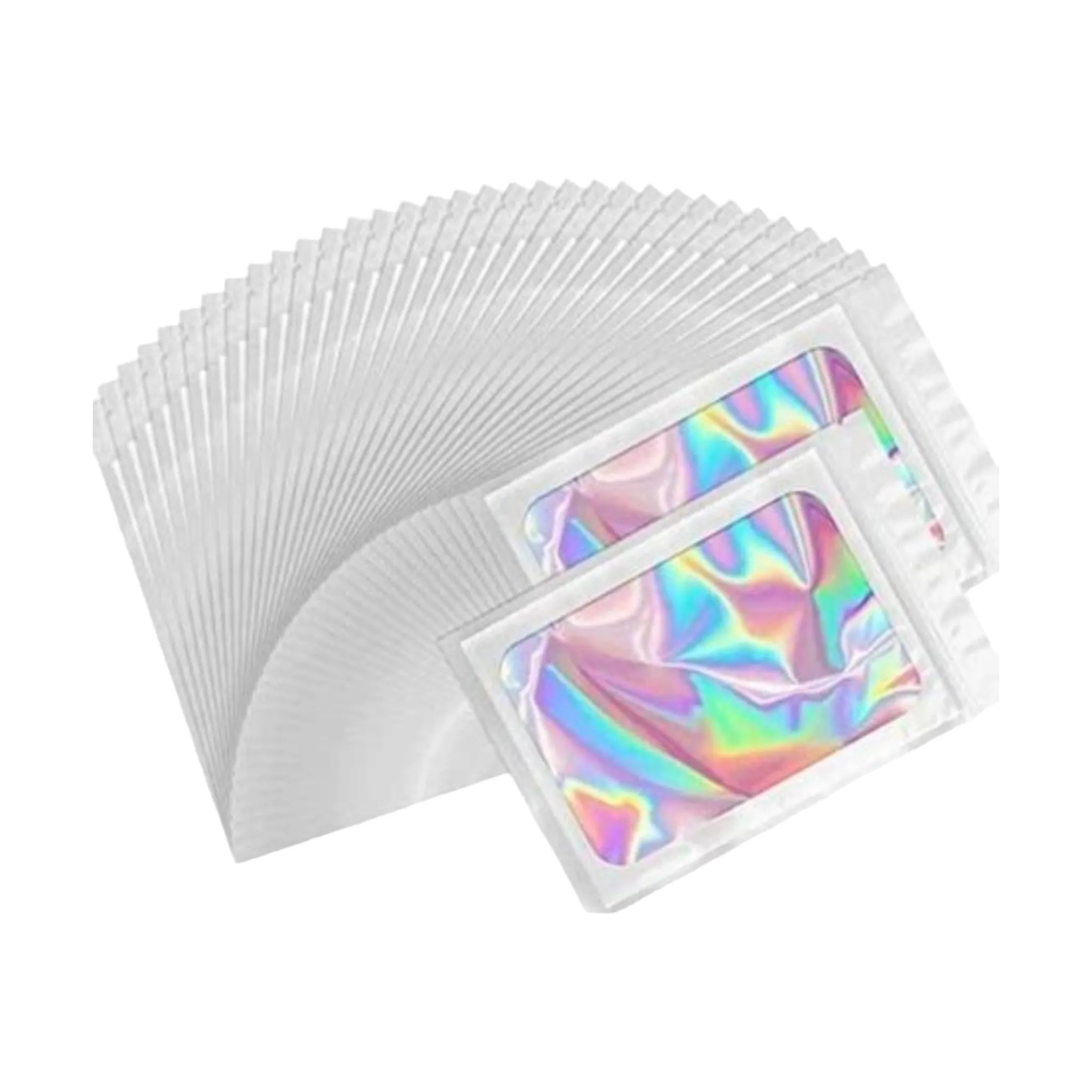 Holographic Resealable Bags 10x15cm Clear Window 10pack