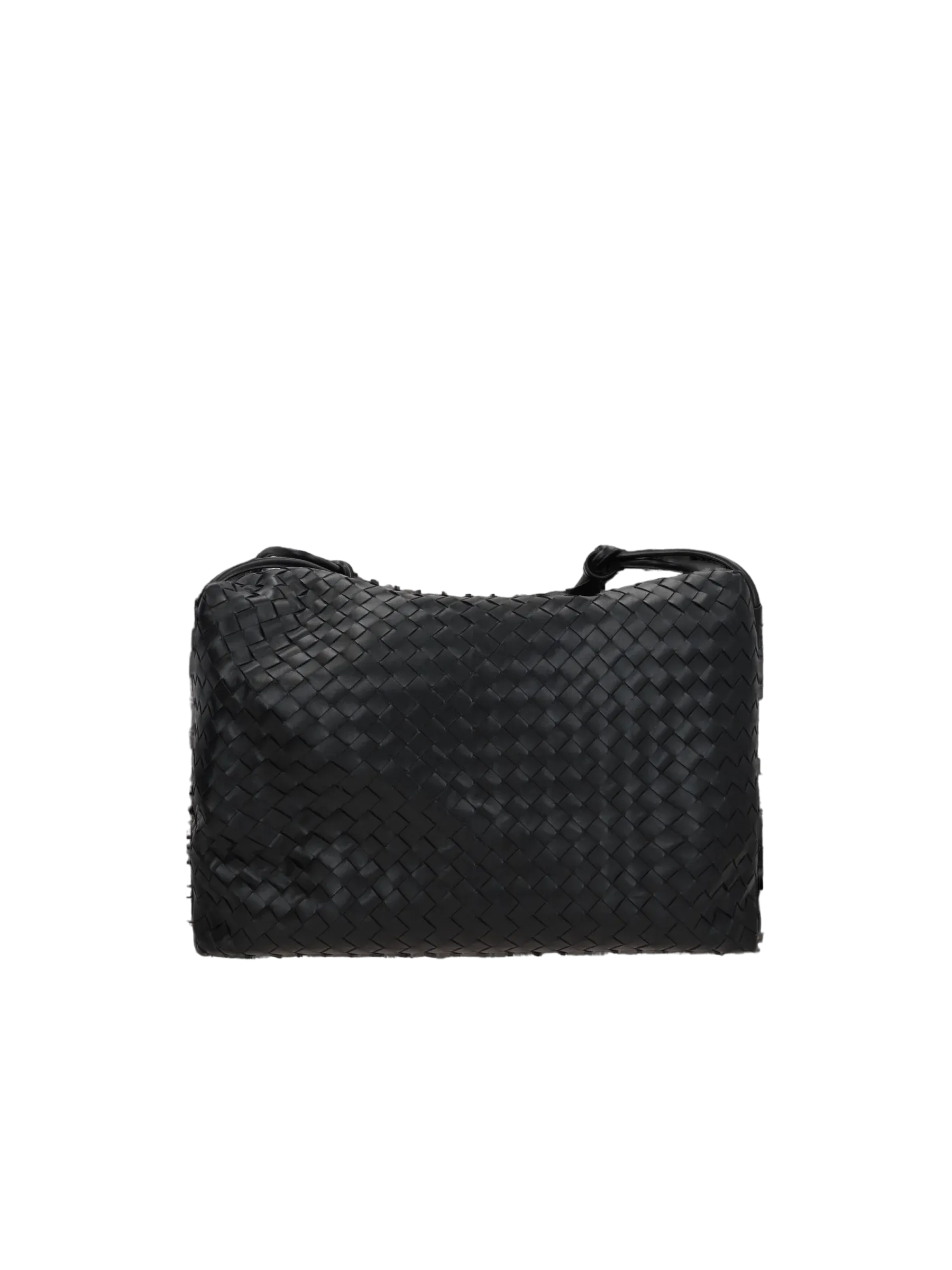 Intrecciato Leather Weekender Bag
