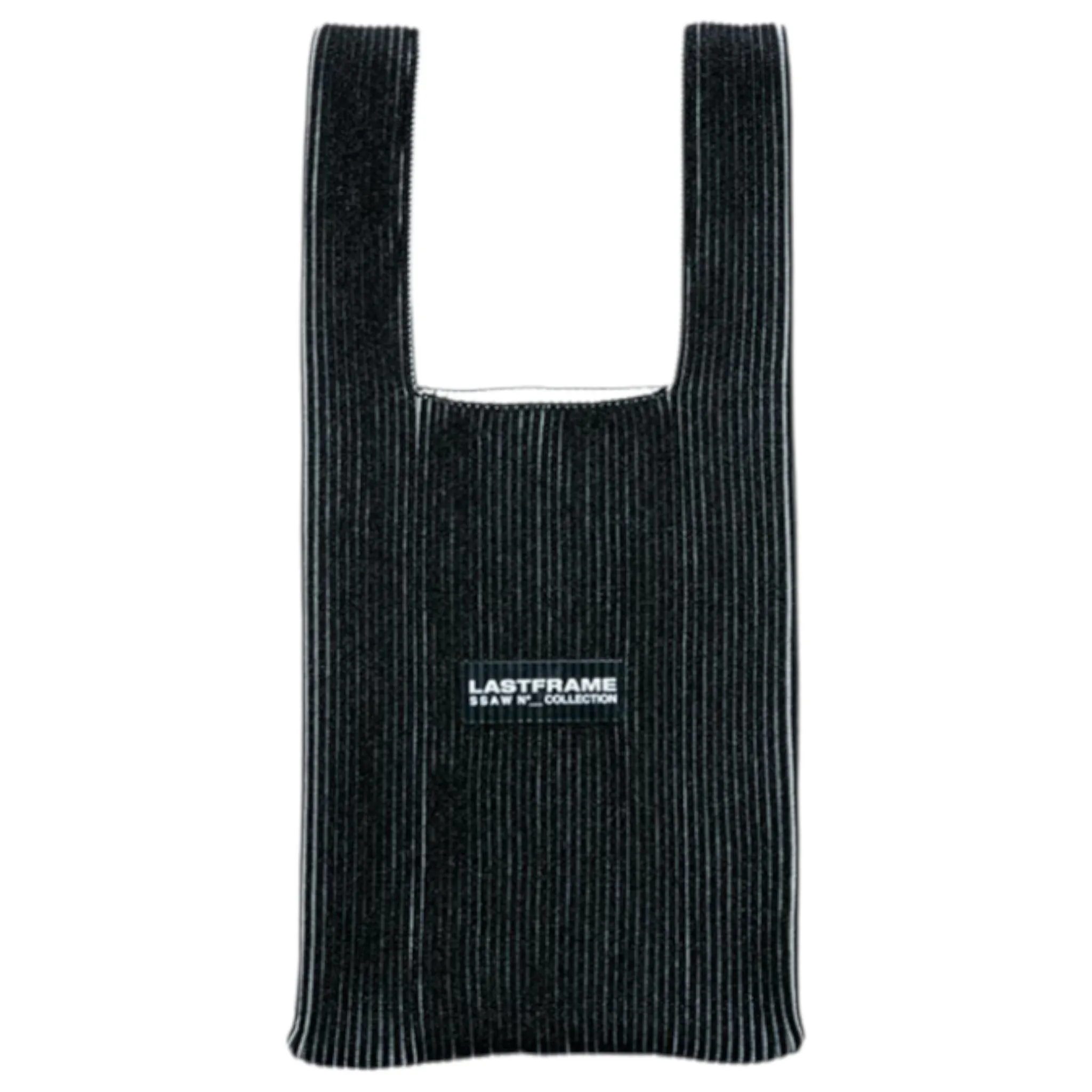KYOTO METALLIC MARKET BAG SMALL / BLACK METALLIC x IVORY