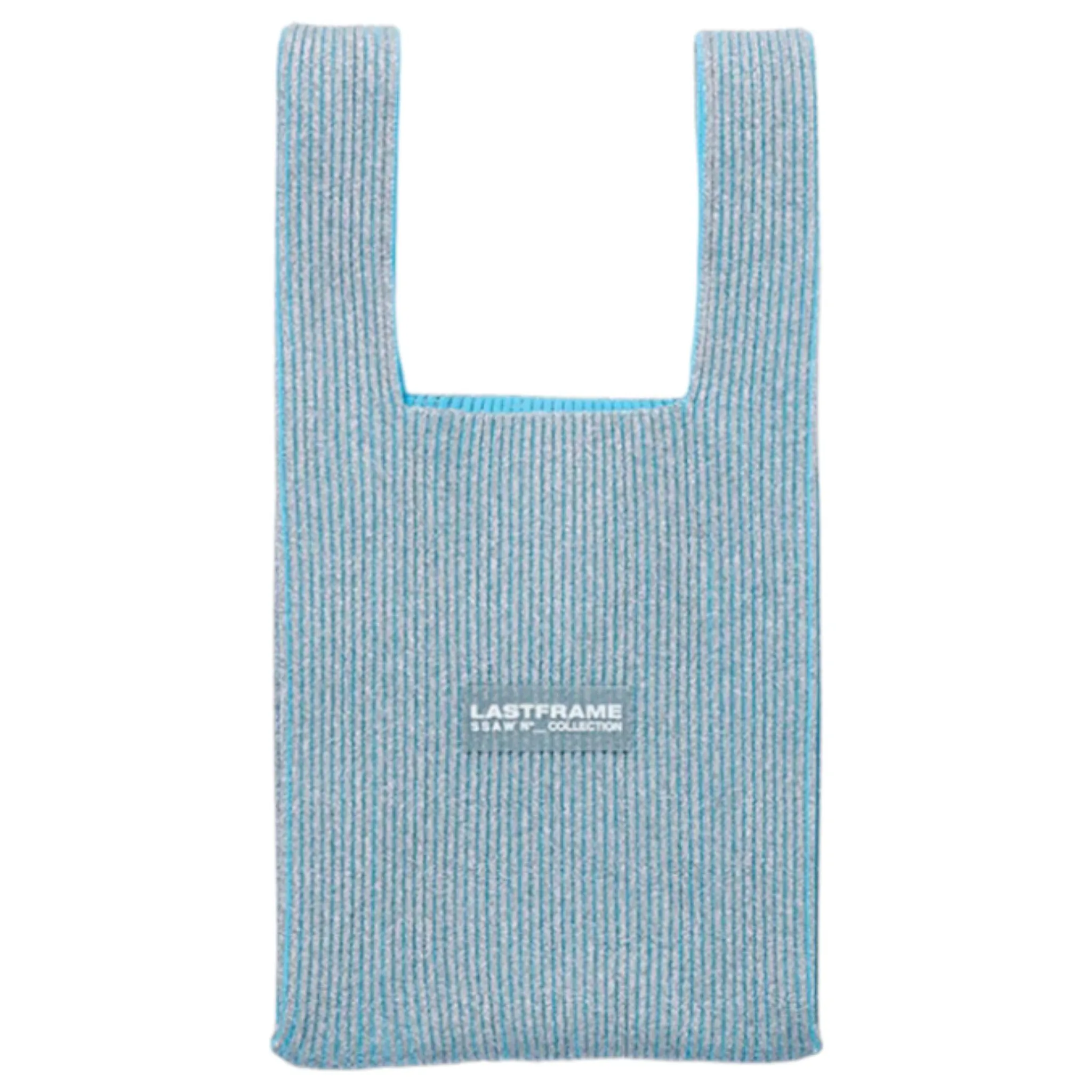 KYOTO METALLIC MARKET BAG SMALL / SILVER x SAX