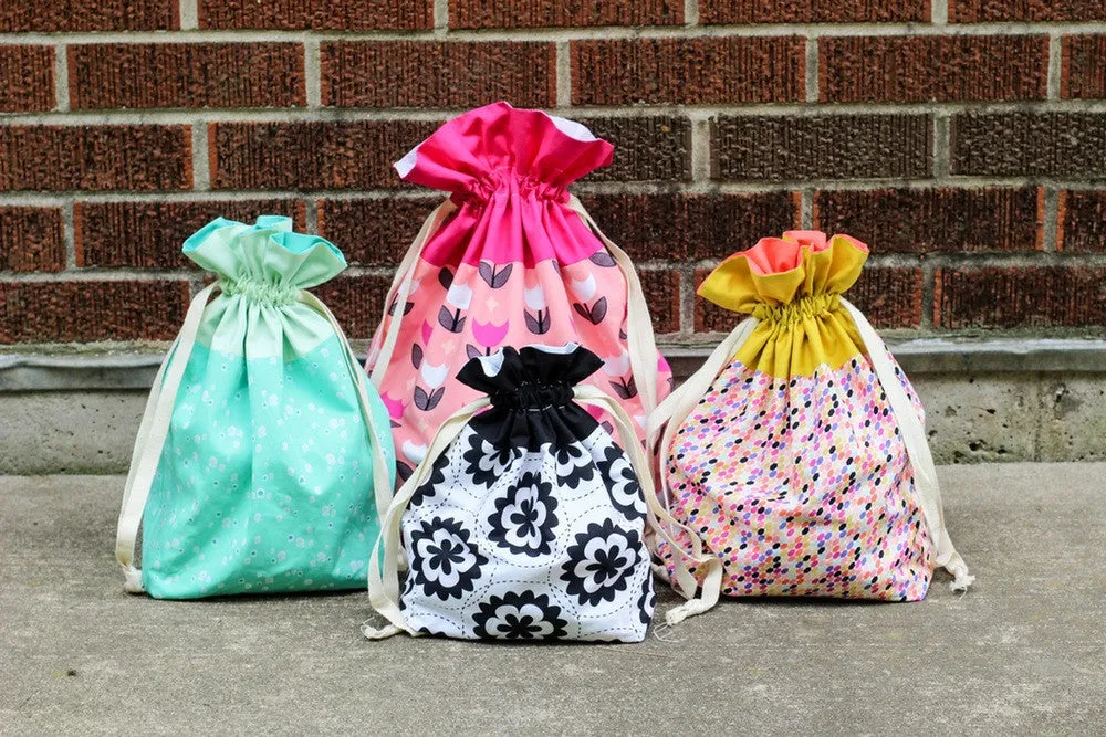 Lined Drawstring Bag Pattern