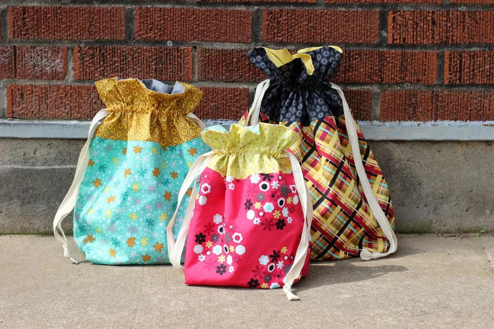 Lined Drawstring Bag Pattern