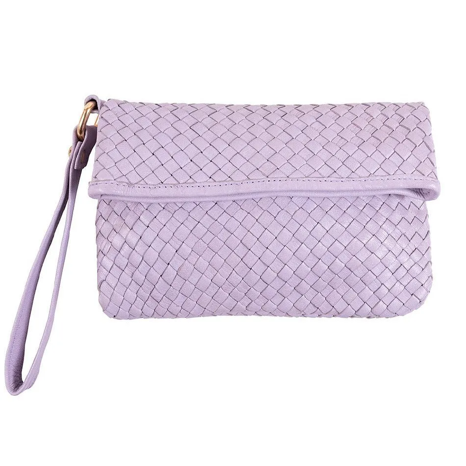 Luna Weave Clutch | Mint
