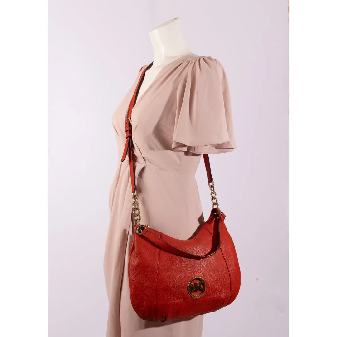 Michael Kors Fulton Leather Shoulder Bag