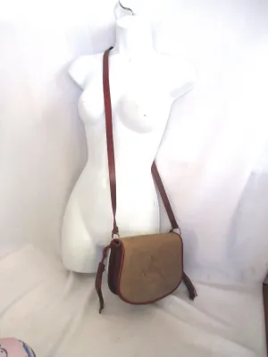 NEW TOPFER Leather Crossbody Bag BUCK BROWN Purse Box Flap SALZBURG