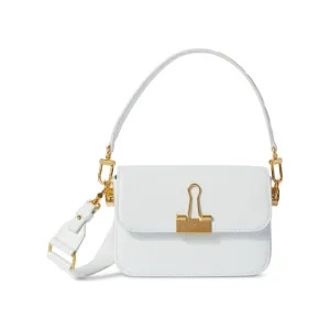 Off-White small Binder shoulder bag White