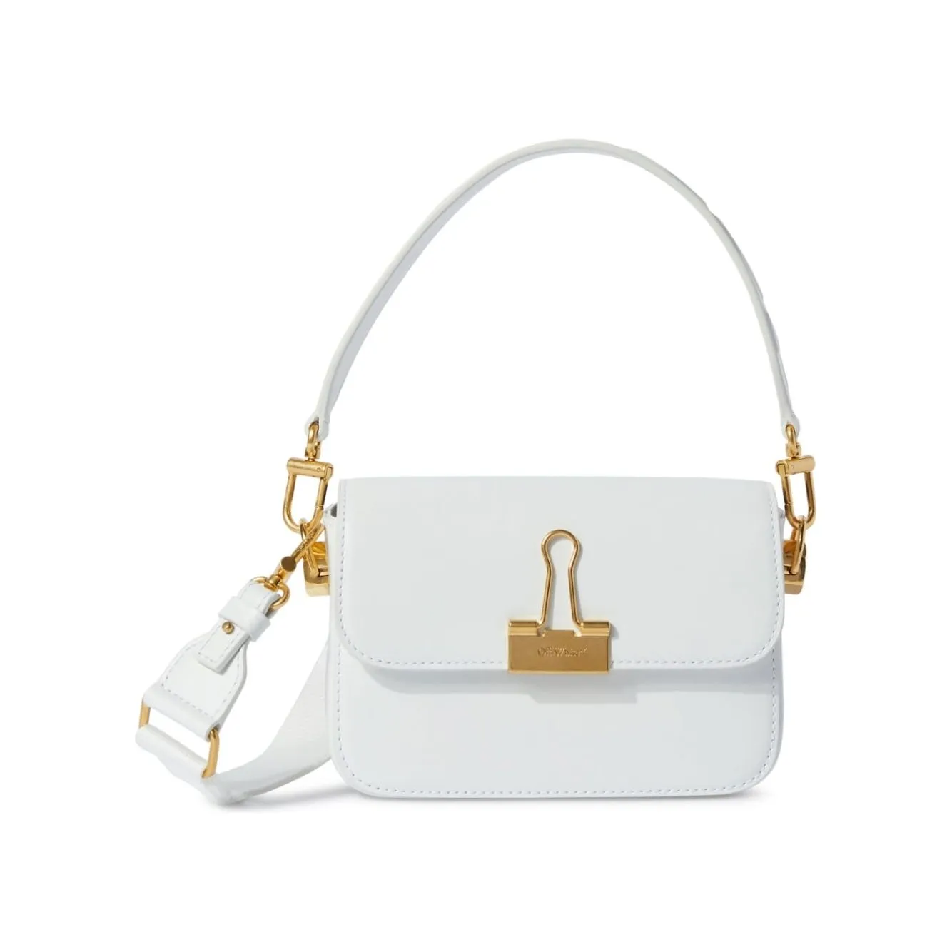 Off-White small Binder shoulder bag White