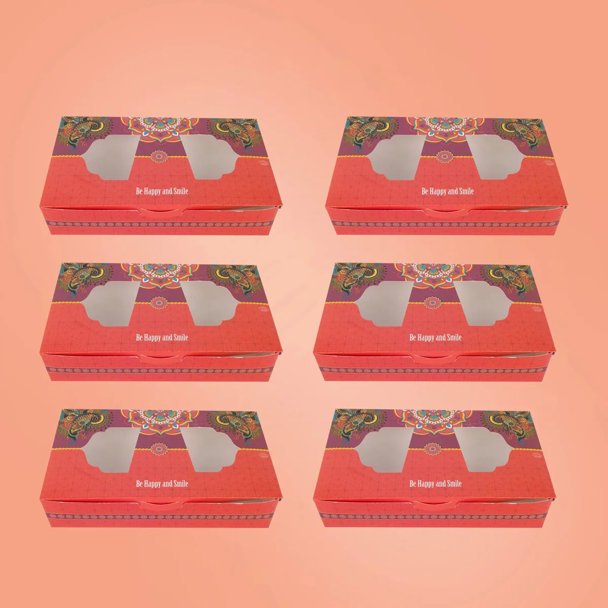 Paper Packing Box Set - 9 x 5 x 2 Inches | 6 Pcs/ Paper Gift Packages/ Paper Packaging Box for Wedding