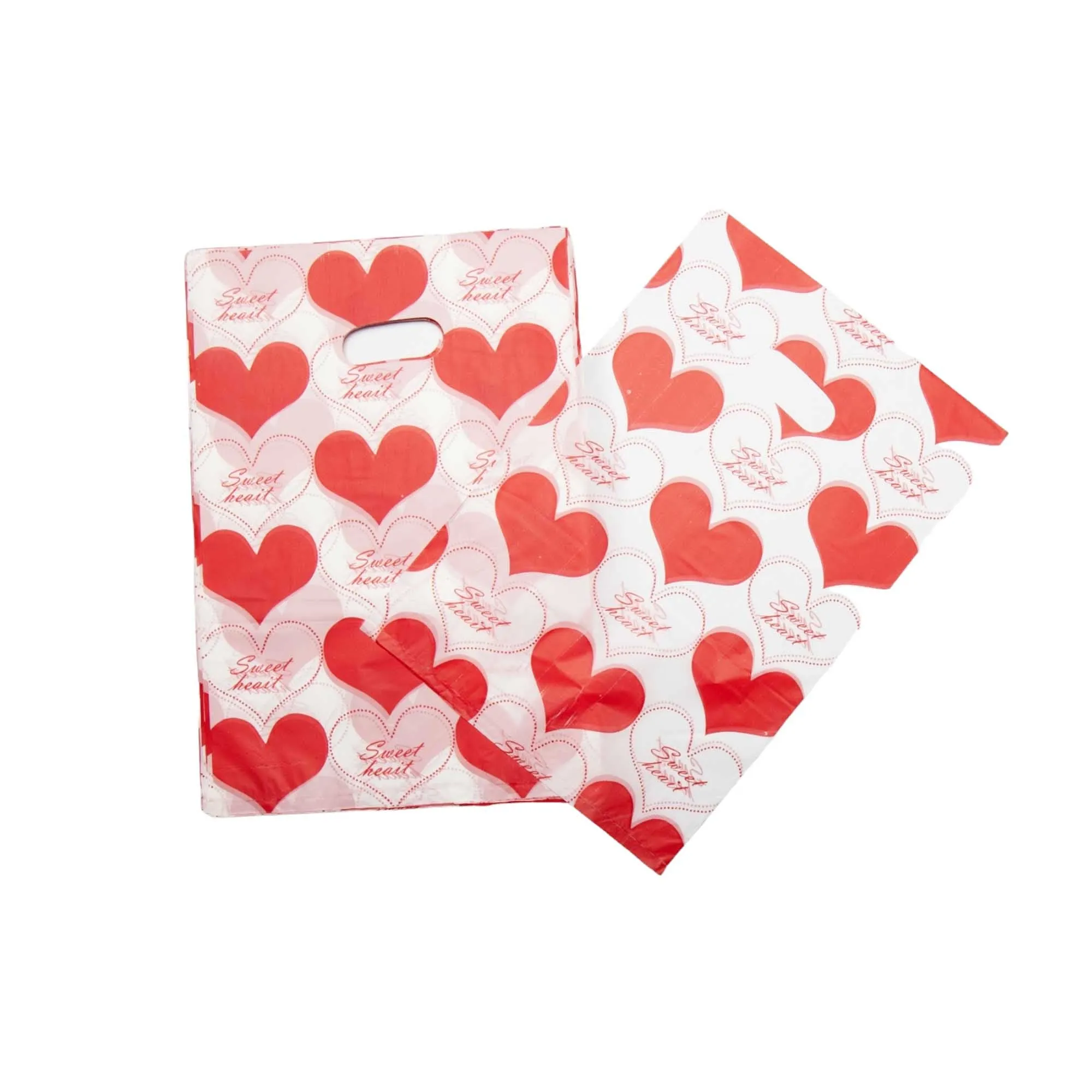 Plastic Boutique Bag Printed Small 20x30cm 25pack