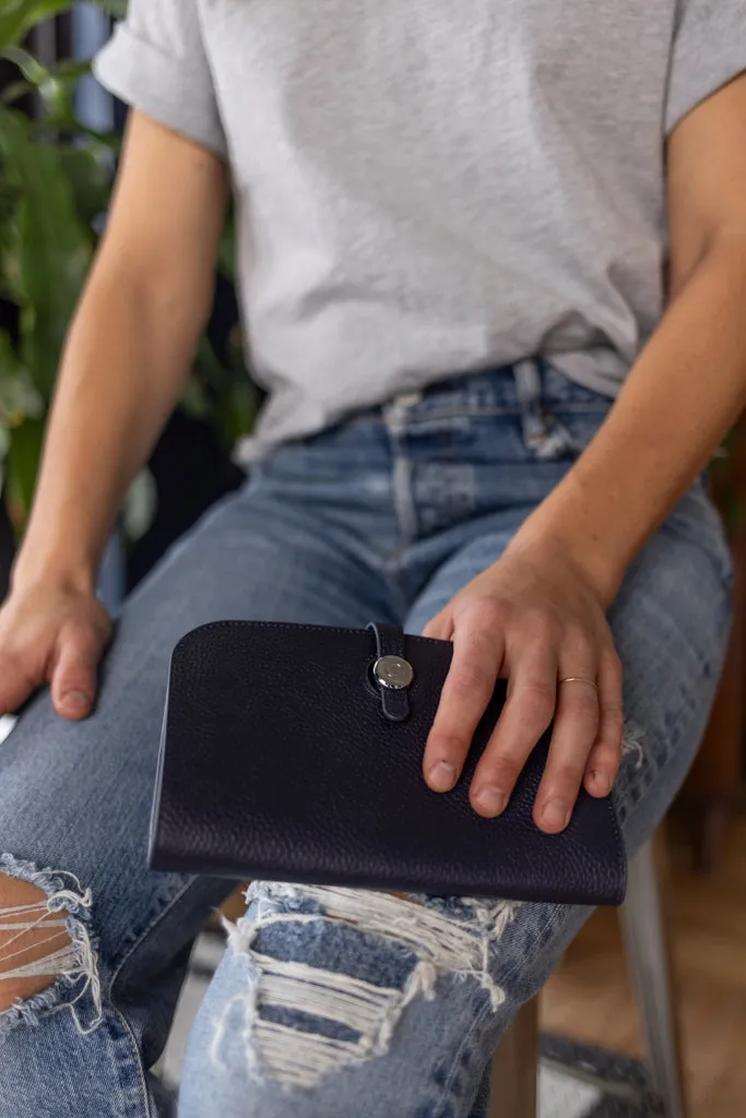 Portfolio Clutch Wallet, Navy