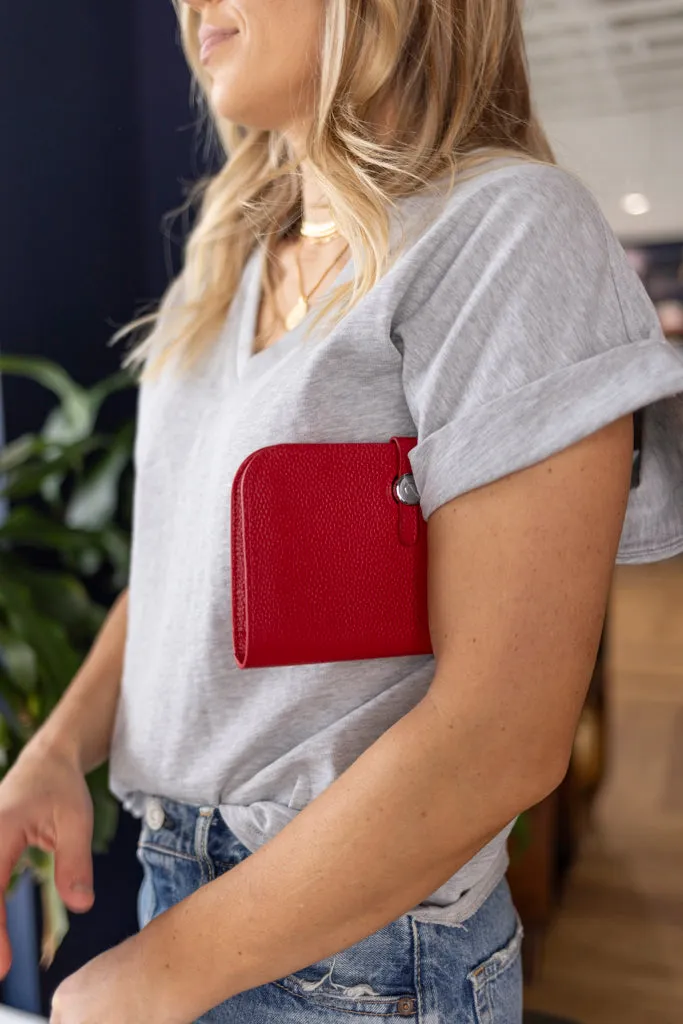 Portfolio Clutch Wallet, Red