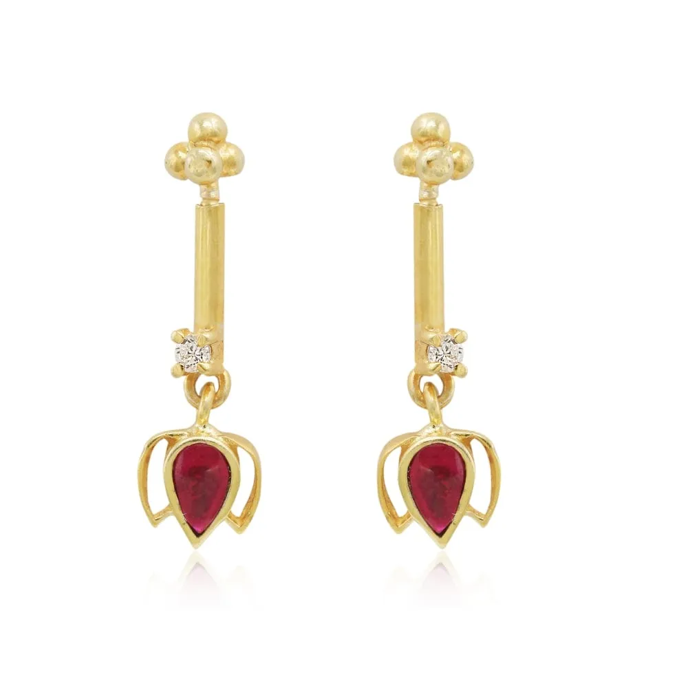 Pure 92.5 Sterling Silver Lotus Bugadi (Pierced)