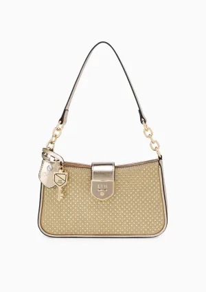 Ray Sparkle Shoulder Bag Gold
