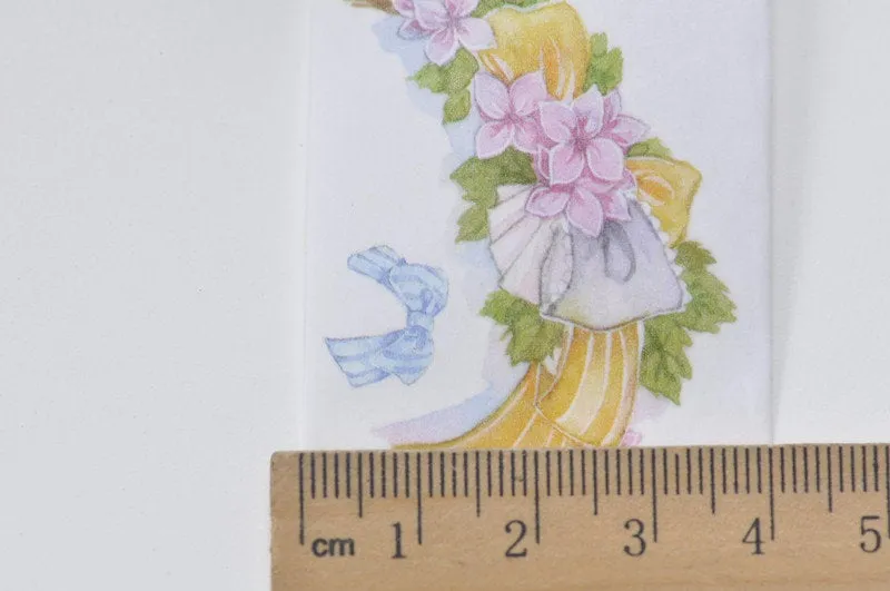 Retro Wide Washi Tape Flower Masking Tape 40mm Wide x 3M Long A10679