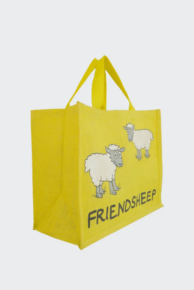 Sheep Animal Jute Bag (Pack Of 2)