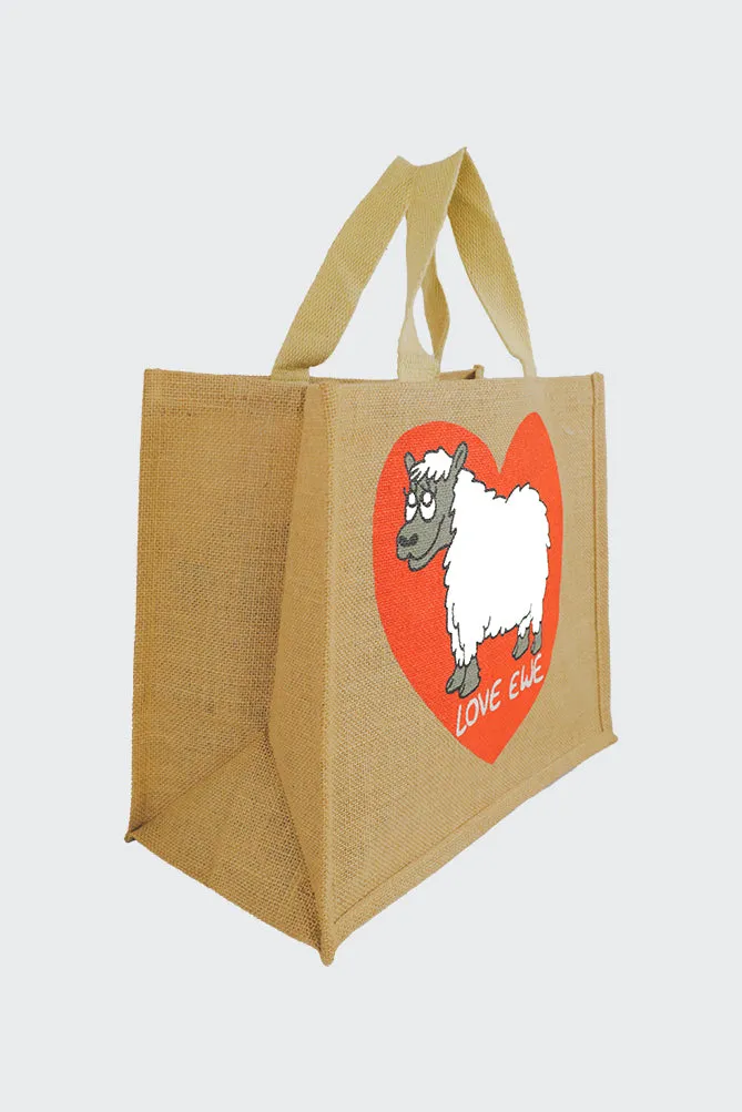 Sheep Animal Jute Bag (Pack Of 2)