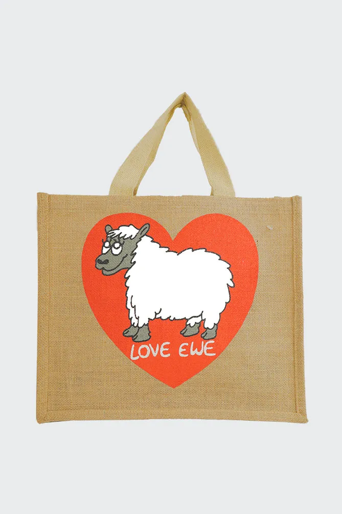 Sheep Animal Jute Bag (Pack Of 2)