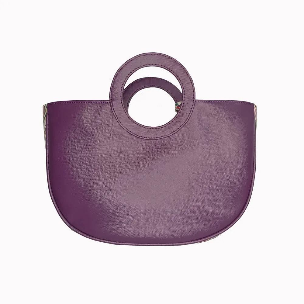 Sophisticated Violet Basket Bag Perfect For Women & Girls