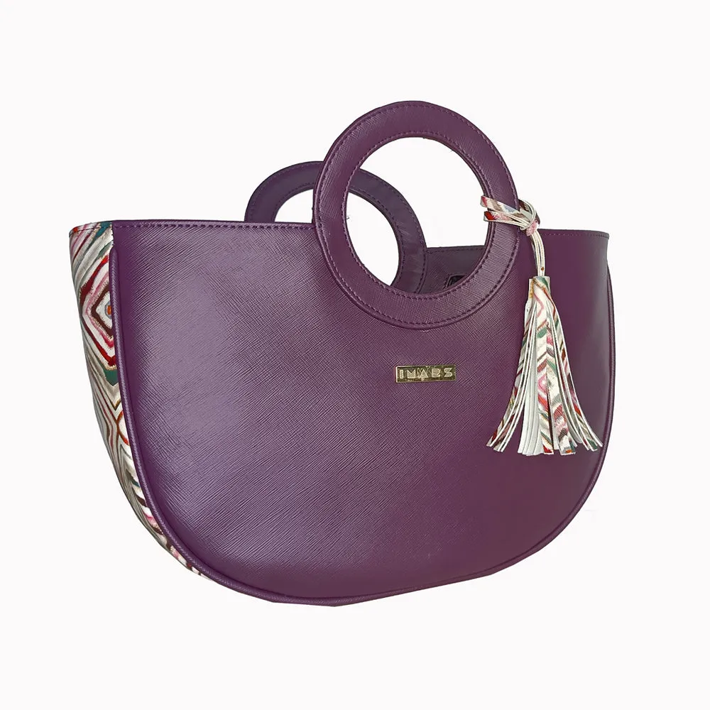 Sophisticated Violet Basket Bag Perfect For Women & Girls