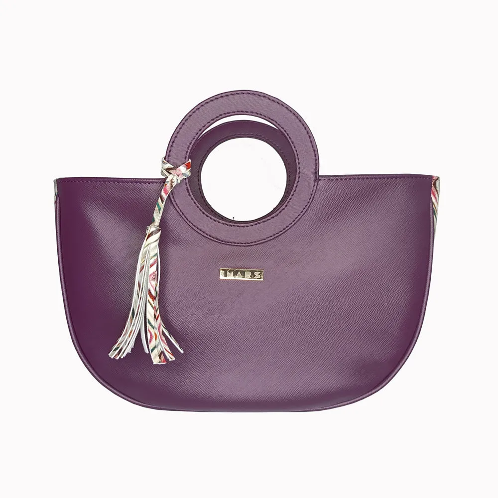 Sophisticated Violet Basket Bag Perfect For Women & Girls
