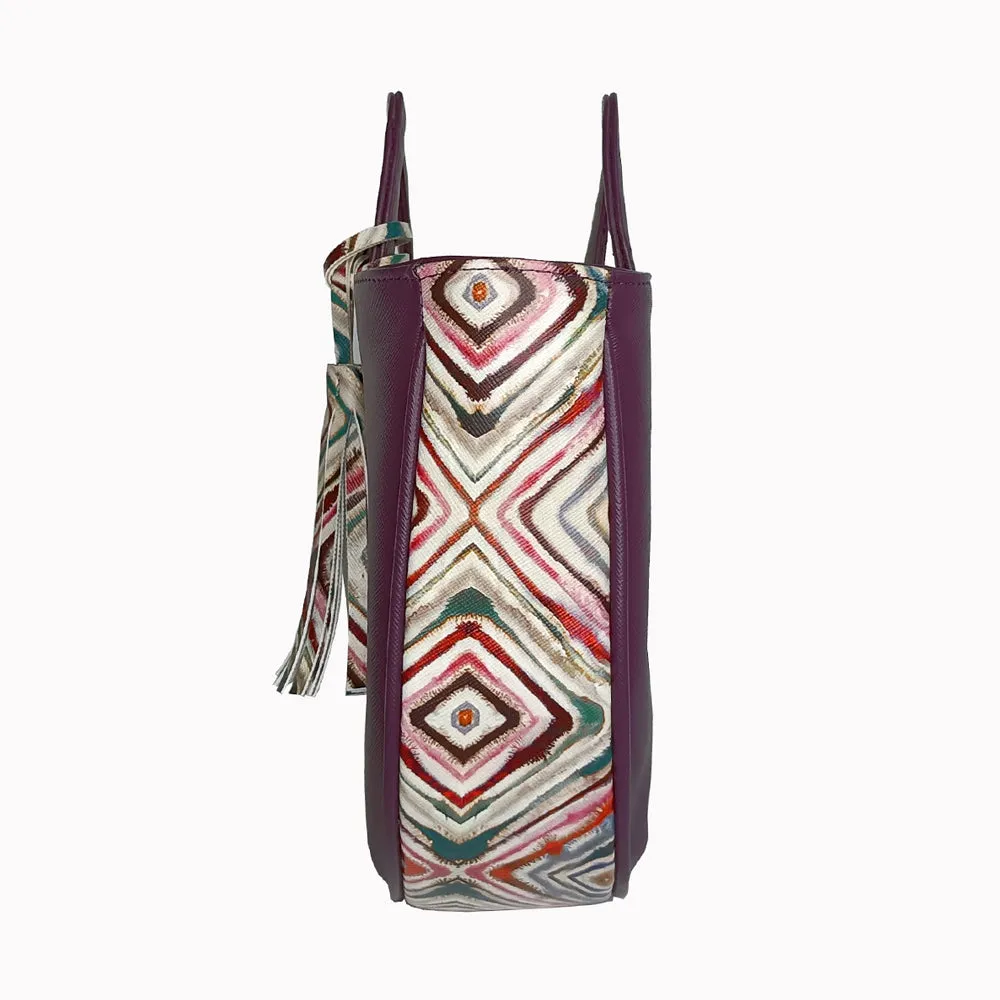 Sophisticated Violet Basket Bag Perfect For Women & Girls